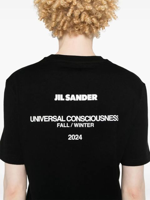 Jil Sander logo-print cotton T-shirt - Black