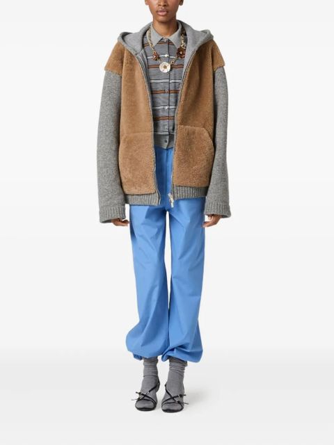 Miu Miu striped buttoned wool cardigan - Grey - zdjęcie produktu nr 2