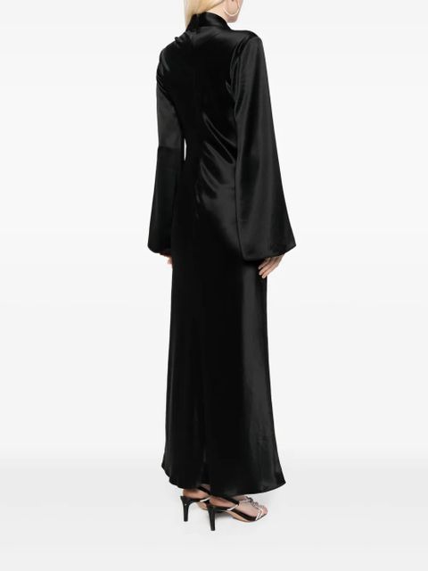 Acler Picadilly satin dress - Black