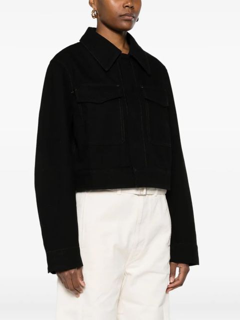 LEMAIRE cropped jacket - Black