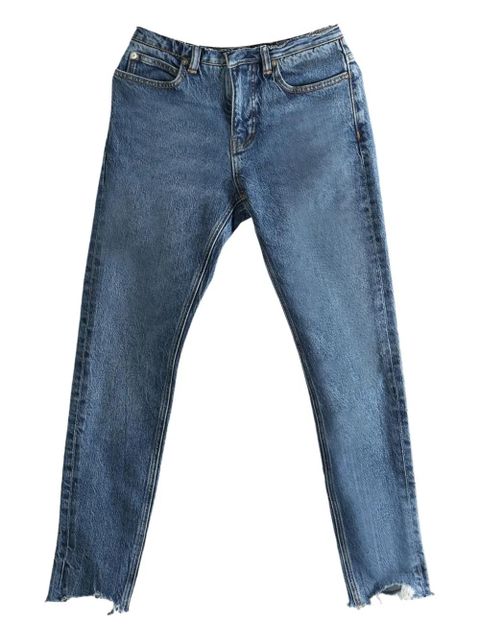 Alexander Wang frayed-hem jeans - Blue - zdjęcie produktu nr 1