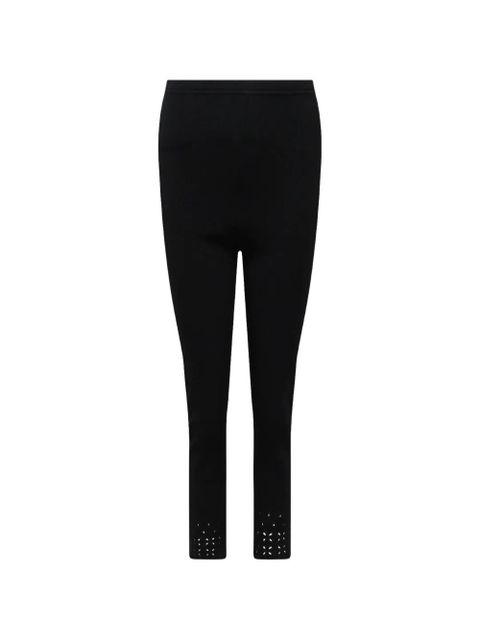Ulla Johnson eyelet-knit trousers - Black - zdjęcie produktu nr 2