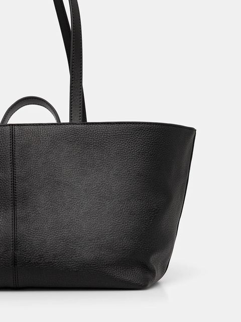 Patrizia Pepe torebka skórzana kolor czarny 8B0289 L178