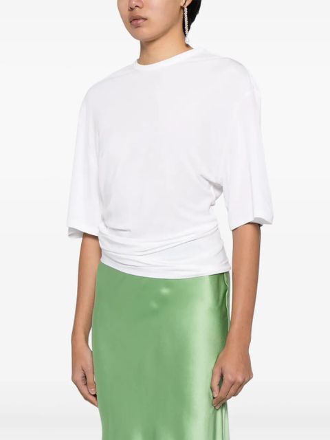 Christopher Esber gathered-detail T-shirt - White