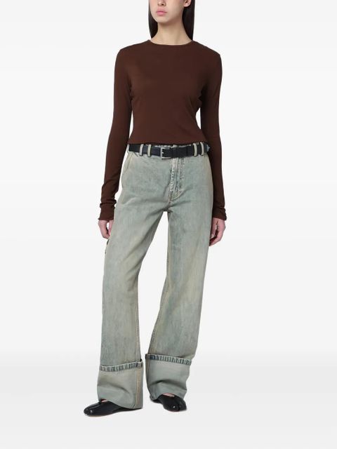 ENTIRE STUDIOS long-sleeves crew-neck T-shirt - Brown