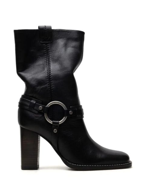Free People Hayden leather boots - Black - zdjęcie produktu nr 1