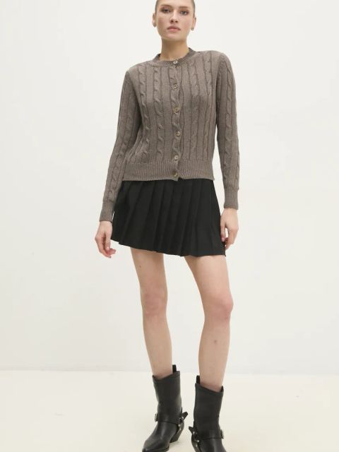 Answear.LAB kardigan damski kolor brązowy lekki