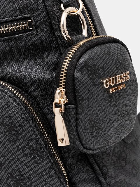 Guess plecak POWER PLAY damski kolor szary duży wzorzysty HWSL71 24350