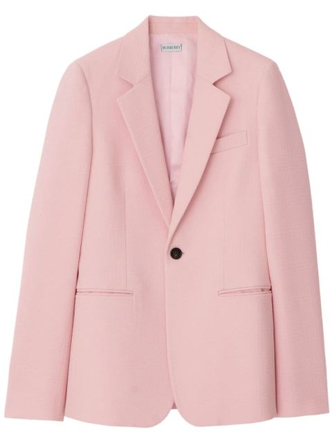 Burberry single-breasted wool blazer - Pink - zdjęcie produktu nr 1