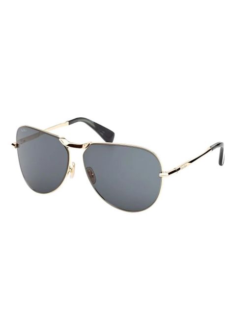 Max Mara Eyewear pilot-frame sunglasses - Gold - zdjęcie produktu nr 2