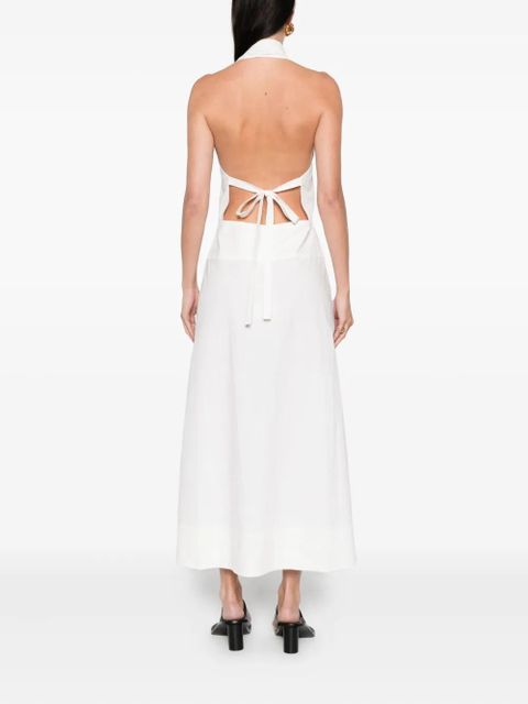 St. Agni halter midi dress - White