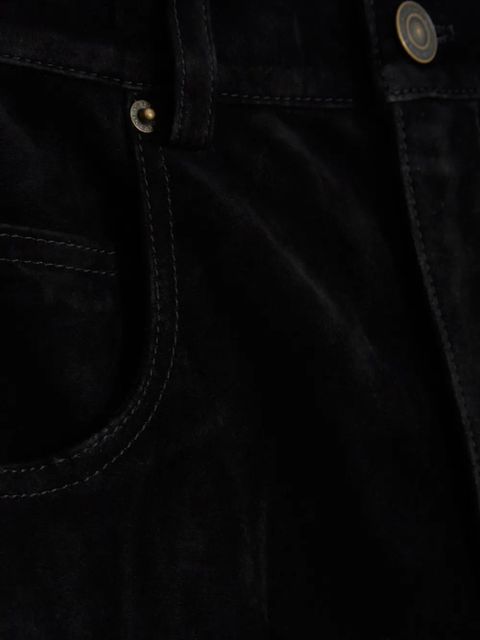 ISABEL MARANT suede trousers - Black