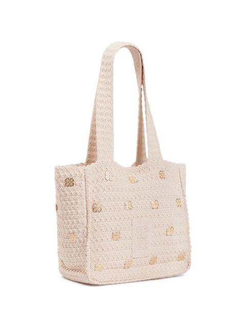 SANDRO appliqué mini bag - Neutrals