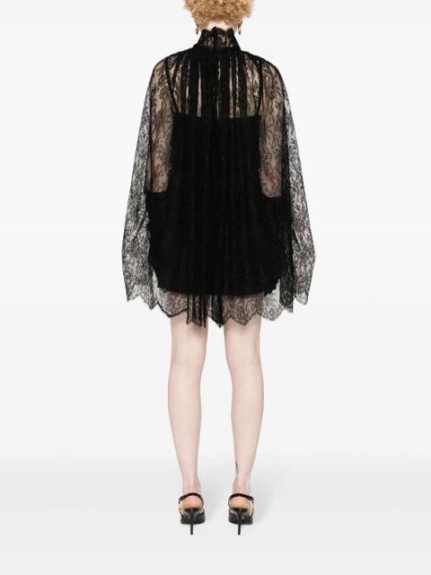 Dolce & Gabbana floral-lace minidress - Black