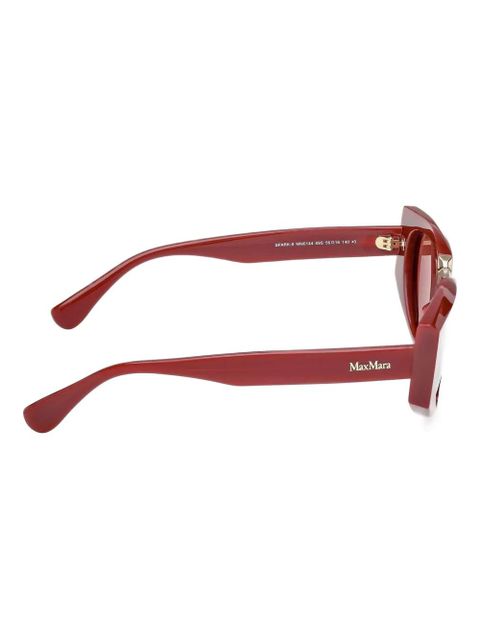Max Mara Eyewear geometric-frame sunglasses - Red - zdjęcie produktu nr 2