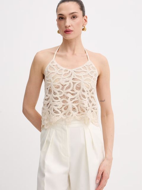 Patrizia Pepe top damski bawełniany - zdjęcie produktu nr 1