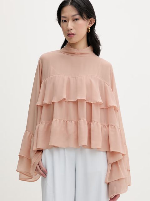 Gestuz bluzka z falbanką damska - zdjęcie produktu nr 1