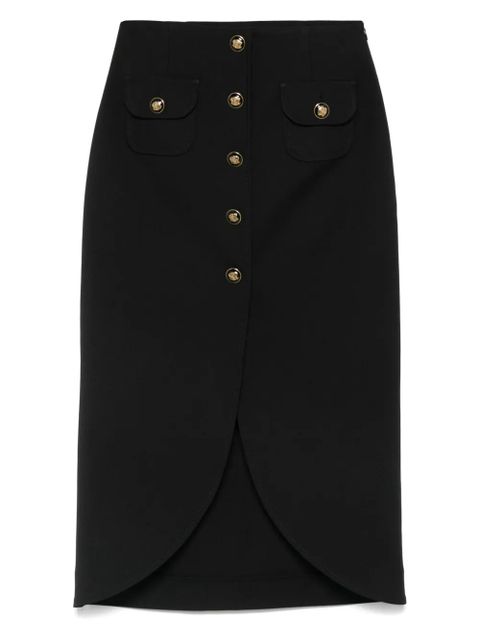 SANDRO buttoned midi skirt - Black - zdjęcie produktu nr 1