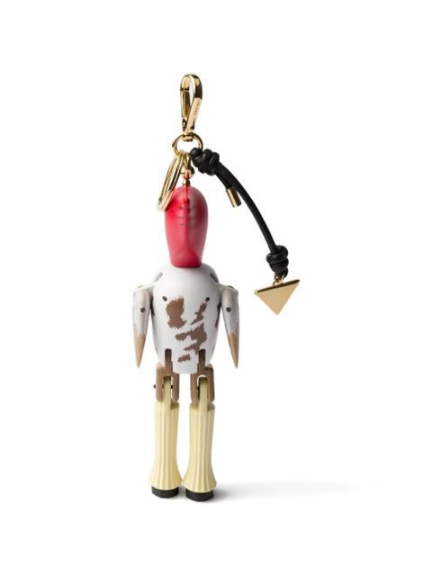 Prada Animal-motif keyring - White - zdjęcie produktu nr 2