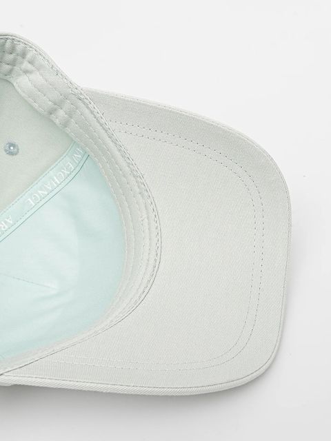 Armani Exchange czapka z daszkiem bawełniana kolor zielony z aplikacją XW000956 AF13848