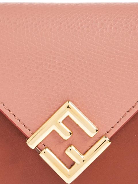 FENDI FF Diamonds logo-plaque wallet - Pink