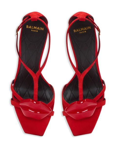 Balmain Lips sandals - Red
