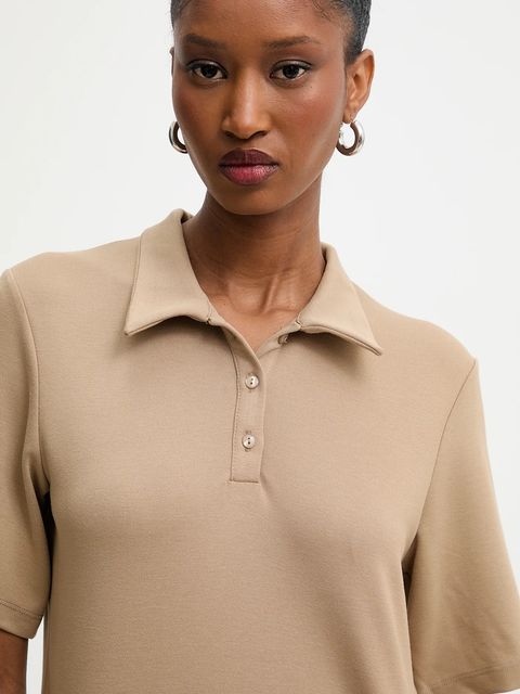 Answear.LAB polo kolor beżowy