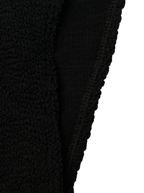 Bond-eye crinkled-finish bikini bottoms - Black