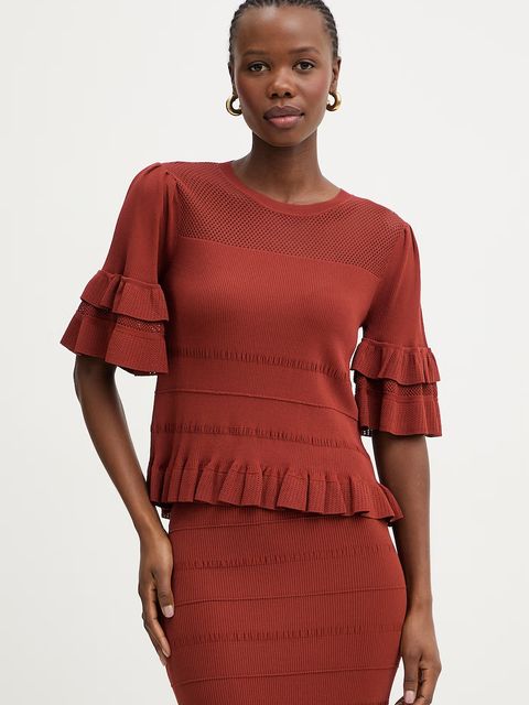 Twinset bluzka damska z wiskozy - zdjęcie produktu nr 2