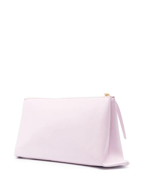 Jil Sander logo-embossed clutch bag - Purple - zdjęcie produktu nr 2
