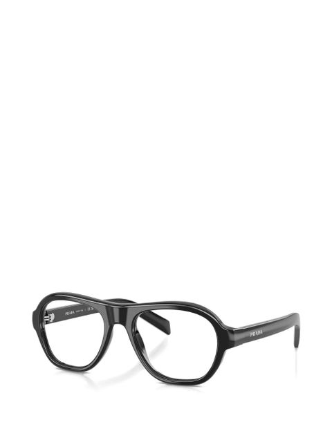 Prada Eyewear oval-frame glasses - Black - zdjęcie produktu nr 2