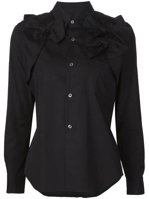 Comme Des Garçons bow detail shirt - Black - zdjęcie produktu nr 1