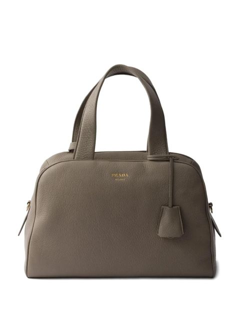 Prada large leather tote bag - Grey - zdjęcie produktu nr 1