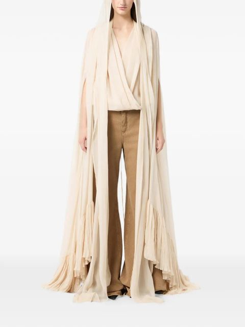 Blumarine fusciacca draped top - Neutrals - zdjęcie produktu nr 2