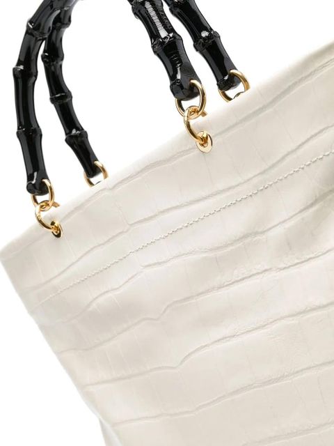 Jil Sander crocodile-effect leather tote - Neutrals
