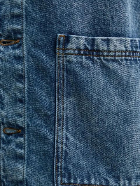 American Vintage Joybird patch-pocket denim jacket - Blue