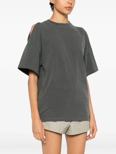 Coperni open-shoulder T-shirt - Grey