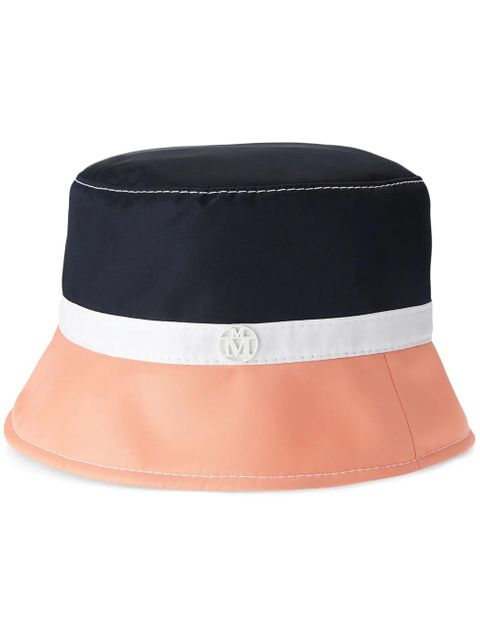Maison Michel Axel striped bucket hat - Pink - zdjęcie produktu nr 1