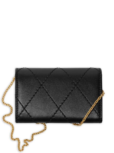Burberry quilted chain card holder - Black