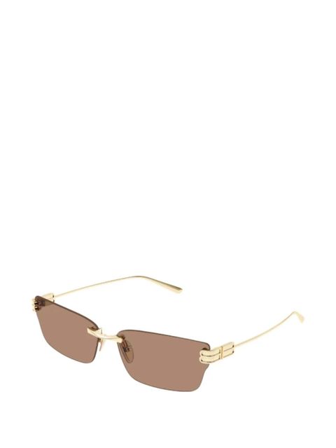 Balenciaga Eyewear rimless sunglasses - Gold - zdjęcie produktu nr 2