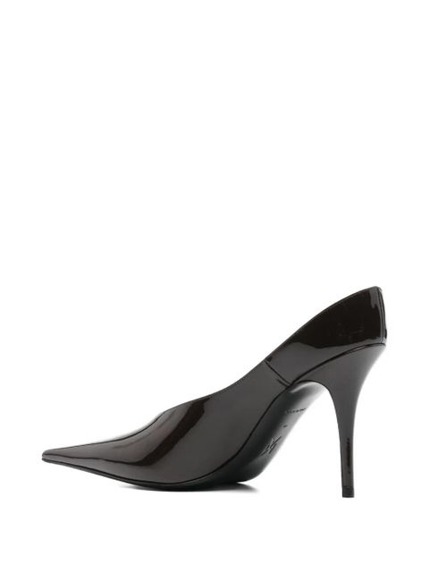 Amina Muaddi 90mm Anok mules - Brown