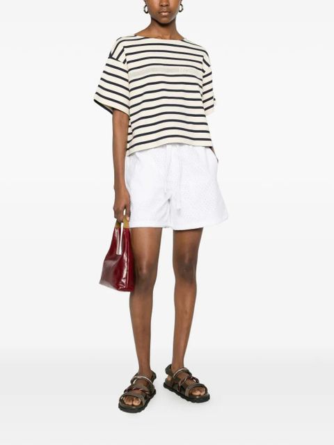 Moncler striped short-sleeve T-shirt - Neutrals - zdjęcie produktu nr 2