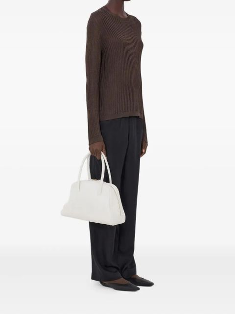 LouLou de Saison Hedora ribbed semi-sheer jumper - Brown