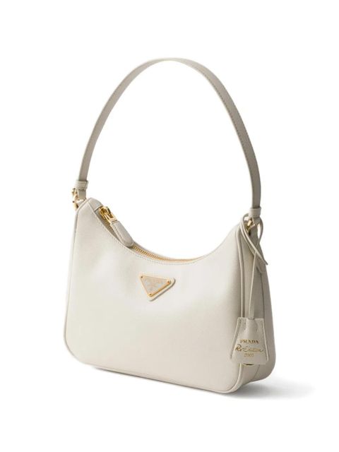 Prada Re-Edition leather shoulder bag - Neutrals
