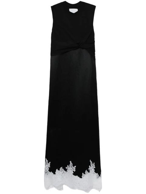 3.1 Phillip Lim draped cotton midi-dress - Black - zdjęcie produktu nr 1