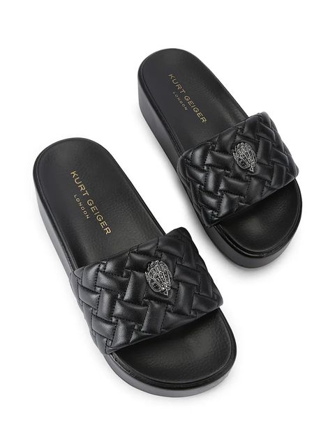 Kurt Geiger London klapki na platformie damskie Meena Eagle Platform - zdjęcie produktu nr 1