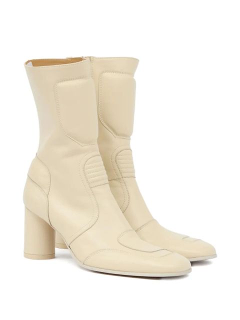 MM6 Maison Margiela 90mm block-heeled ankle boots - Neutrals - zdjęcie produktu nr 2