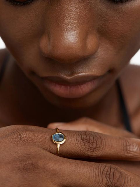 Monica Vinader Odyssey aquamarine ring - Gold - zdjęcie produktu nr 2