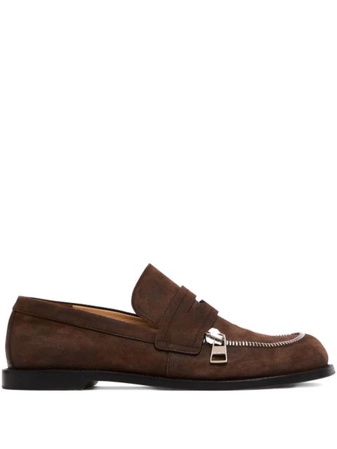 JW Anderson suede biker loafers - Brown - zdjęcie produktu nr 1