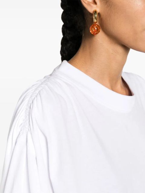 ISABEL MARANT Laurea cropped T-shirt - White